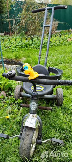 Детский велосипед с ручкой Super Trike