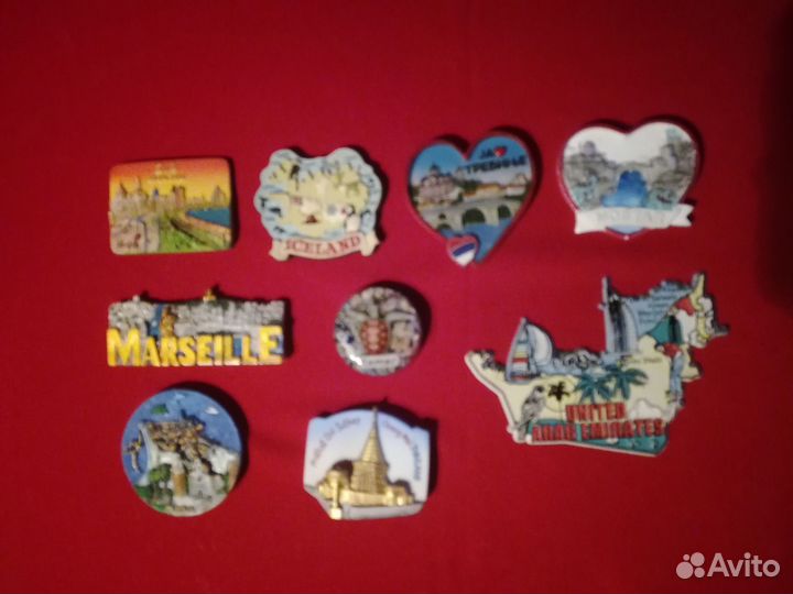 Магниты на холодильник из разных стран