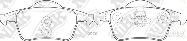 Колодки тормозные дисковые volvo S60 2.4 2000