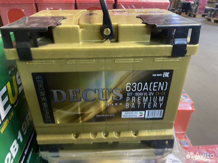 Аккумулятор 6ст 60 Decus на Солярис на Зиму