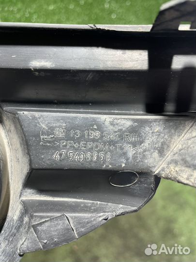 Правая заглушка противотуманной фары opel meriva a