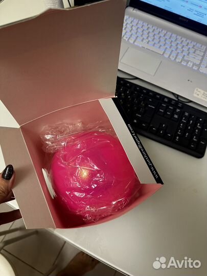 Мяч pastorelli 16 глиттер розовый флуо