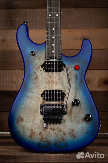 EVH 5150 Series Deluxe Poplar Burl EB Aqua Burst