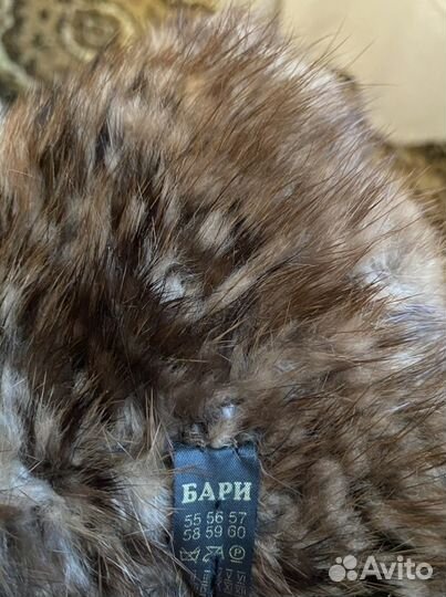 Шапка норковая женская