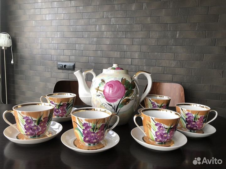 Чайный пары гиганты, доливной чайник, дулево