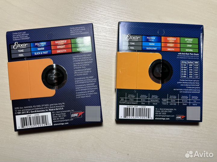 Струны для гитары elixir