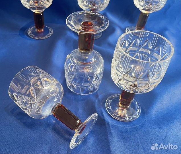 СССР набор фужер и рюмок чаша (6 шт) олимпиада 80