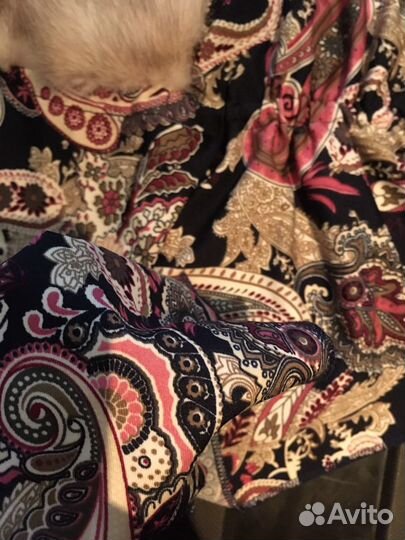 Платок с норкой Снежное Танго