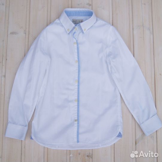 Белая рубашка zara для мальчика 128