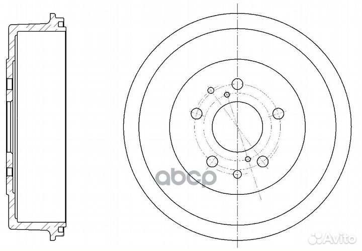 Барабан тормозной G-brake GD-06053 GD-06053