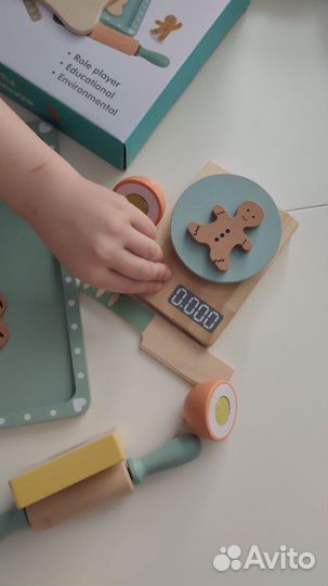 Развивающие деревянные игрушки Выпечка