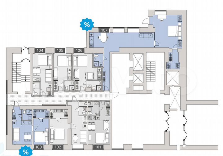 Помещение свободного назначения, 64 м²