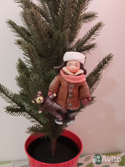 Ватные елочные игрушки новые