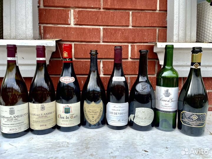 Бутылки для коллекции от вина шампанского