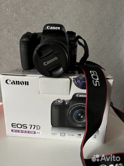 Зеркальный фотоаппарат canon 77D