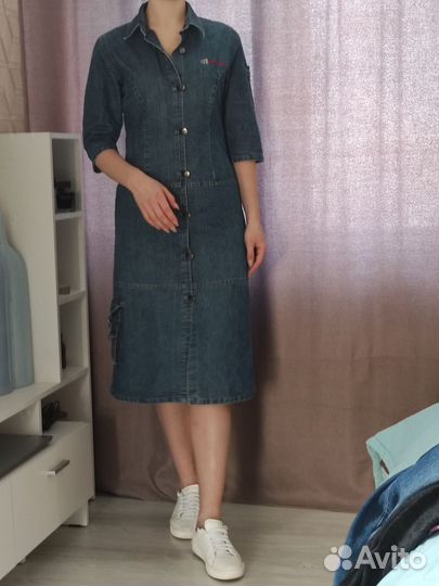 Джинсовое платье