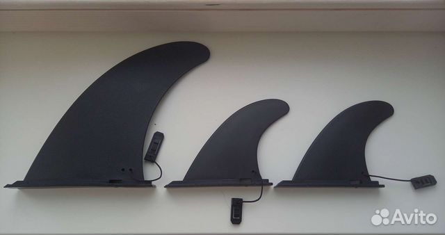 Плавник, фин, (киль) для сапборда (комплект 3шт.)