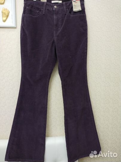 Джинсы levis новые клёш вельвет
