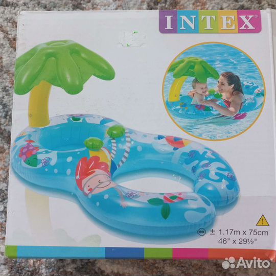 Надувной матрас с пальмой