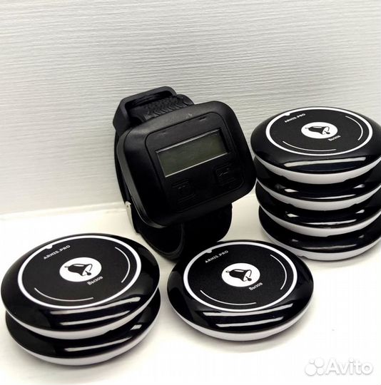 Кнопка вызова официанта в комплекте с часами