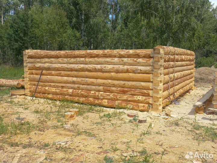 Сруб дом баня