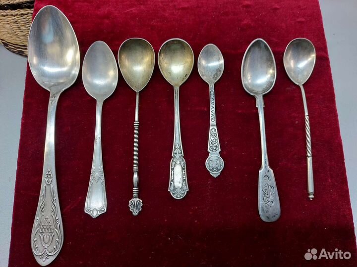 Серебряные ложки 84 пробы, 875 и 925 пробы