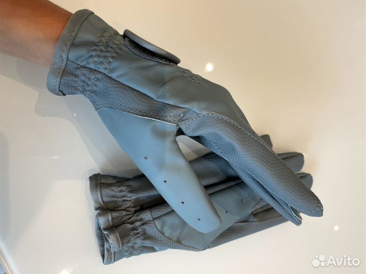 Перчатки для верховой езды, женские, серые – 02