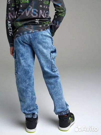 Джинсы PlayToday Jogger fit на флисе