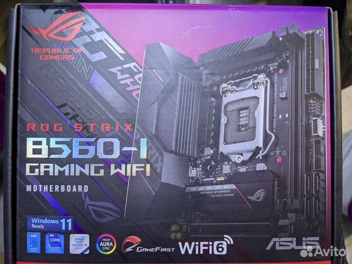 Неисправная Asus ROG Strix B560-I