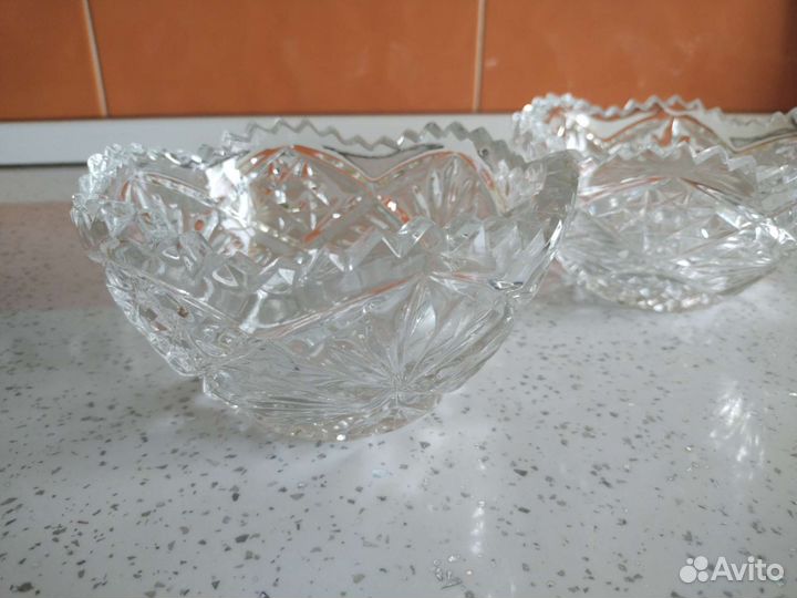 Хрустальная конфетница ваза СССР