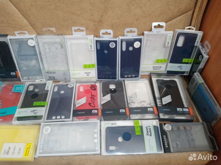 Лот чехлы и защитные стекла для телефонов боксы ке