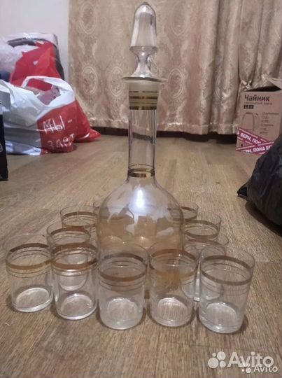 Графин(штоф) и рюмки винтаж СССР
