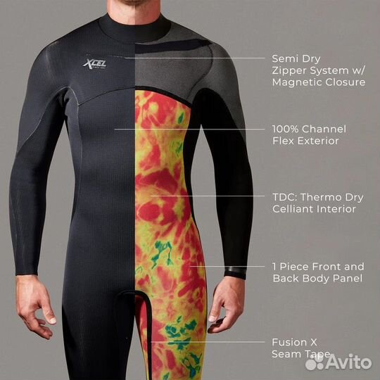 Гидрокостюм xcel comp X2 3/2 мм размер L