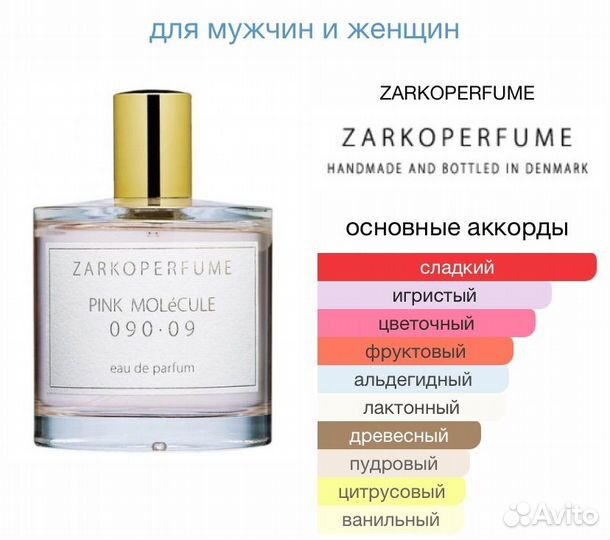 Zarkoperfume Pink Molecule 090 09 парфюм духи