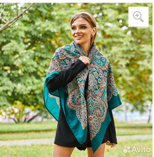 Павловопосадский новый платок праздничный город