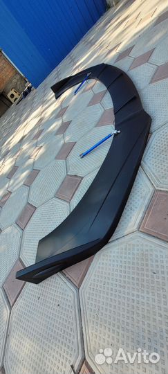 Губа переднего бампера универсальная,сплиттер150мм