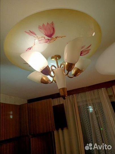 Люстра винтаж.Чехия