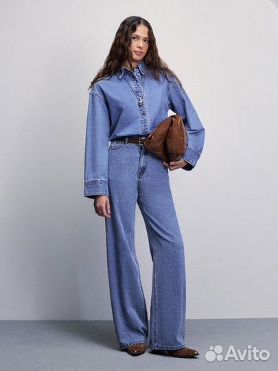 Джинсовая рубашка zarina