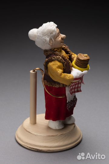 Ватные елочные и интерьерные игрушки новые Бабушка