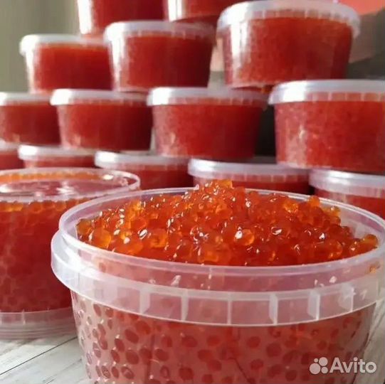 Красная икра кета