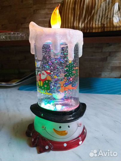 Декоративная светодиодная свеча и фонарь