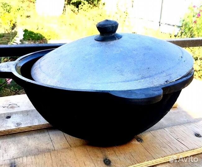 Казан чугунный 16л