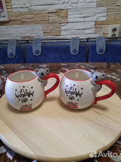 Кружка веселая коала новая в упаковке