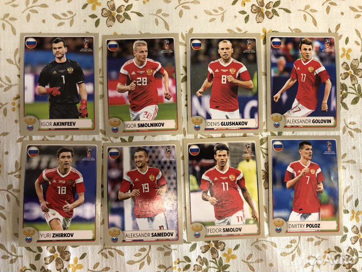Сет наклеек Макдональдс Панини Чемпионат Мира 2018