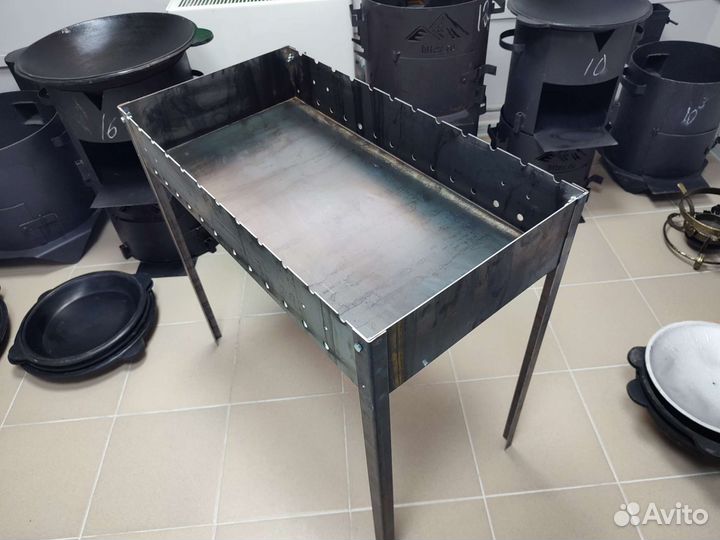 Мангал разборный Пикник Люкс 2мм