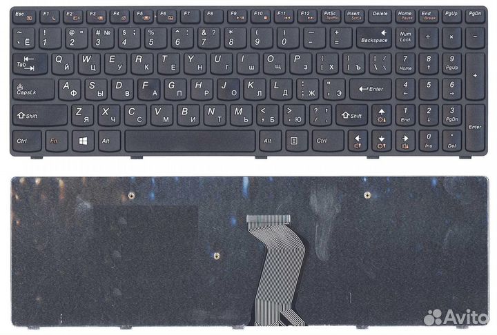 Клавиатура Lenovo IdeaPad G500, G700 черная