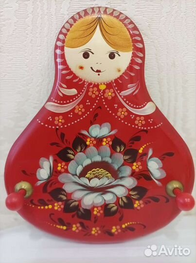 Вешалка настенная декоративная росписная. Сувенир