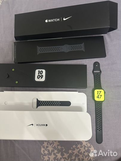 Часы Apple Watch S7 Nike 41mm (Темная ночь)