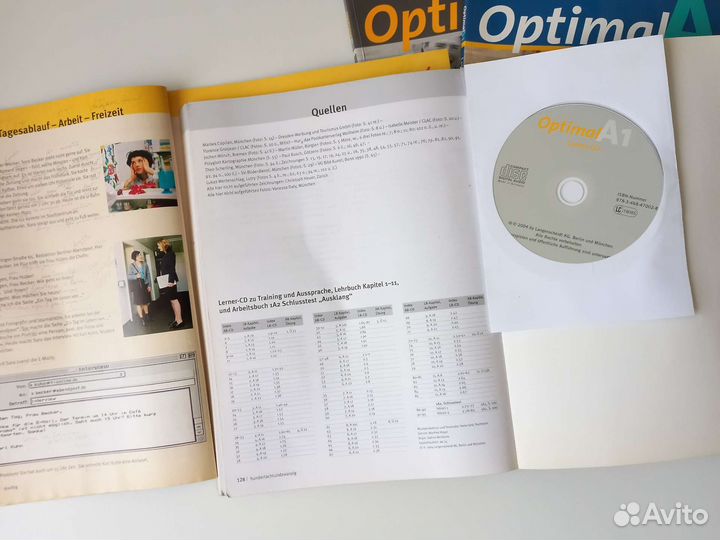 Учебник и тетрадь по немецкому Optimal