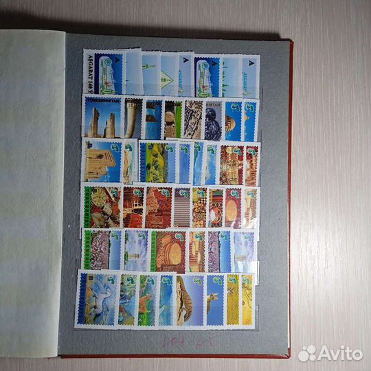 Марки Туркменистана, карточки до.стран